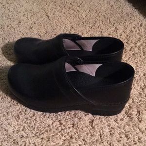 Dansko black nursing clogs